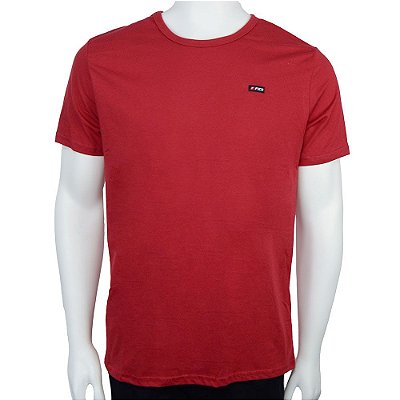 Camiseta Masculina Fico Lisa Vermelha Sketch - 00841