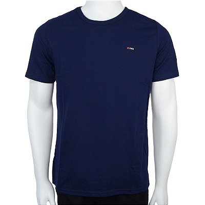 Camiseta Masculina Fico Lisa Azul Marinho - 00841