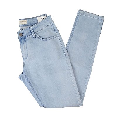 Calça Jeans Masculina Lado Avesso Skinny Azul Claro - LH1112