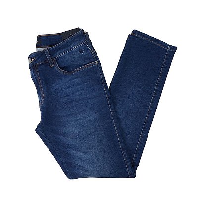Calça Jeans Masculina Dudalina Five Slim Azul Escuro - 91012