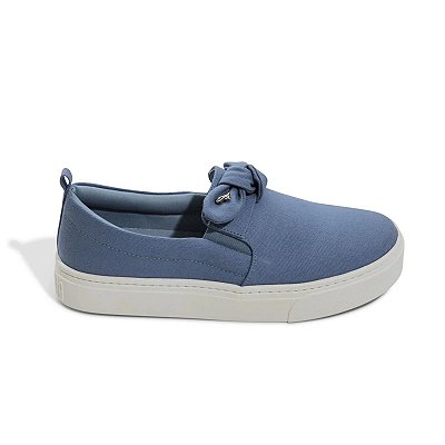 Tênis Slip On Feminino Santa Lolla Azul Denin - 01AC