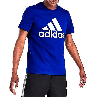 Camiseta Masculina Adidas Logo Collegiate Azul Royal - ED961