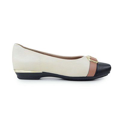 Sapato Feminino Piccadilly Fernanda Branco Off - 1472