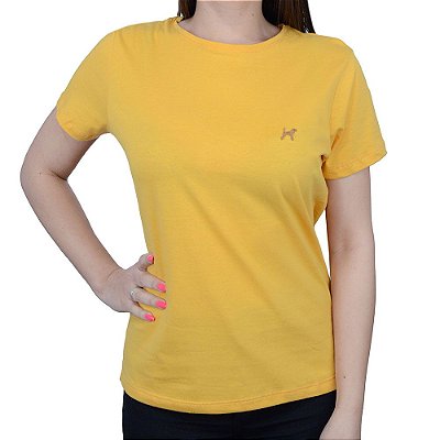 Camiseta Feminina Beagle MC Amarelo Ambar - 054510