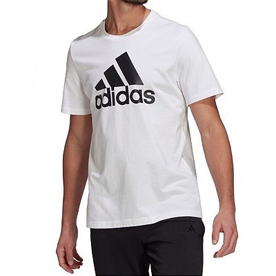 Camiseta Masculina Adidas Essentials Logo Branca - Gk9121