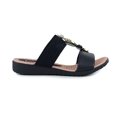 Chinelo Feminino Campesí Pedrarias Preto - L8574