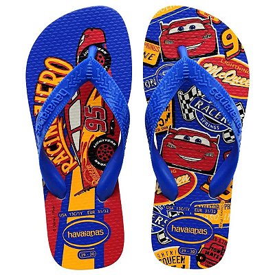 Chinelo Infantil Masculino Havaianas Cards Azul - 4123