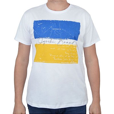Camiseta Masculina Ogochi Concept Slim Branco - 0064830