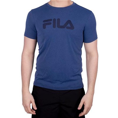Camiseta Masculina Fila MC Eclipse Azul Marinho - F11AT106
