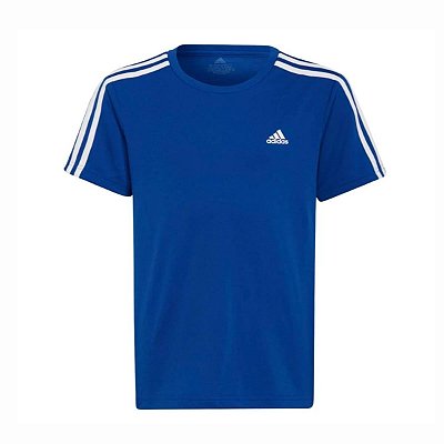 Camiseta Masculina Adidas 3 Listras Royal Blue - HE4410