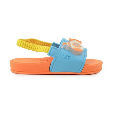 Chinelo Slide Infantil Masculino Mar & Cor laranja - 3530