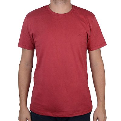 Camiseta Masculina Ogochi MC Essencial Super Slim Vermelha