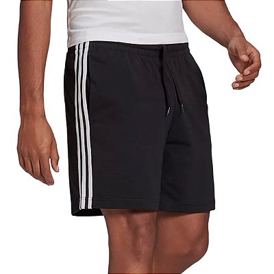 Shorts Masculino Adidas Essentials Moletom Black - GK9597