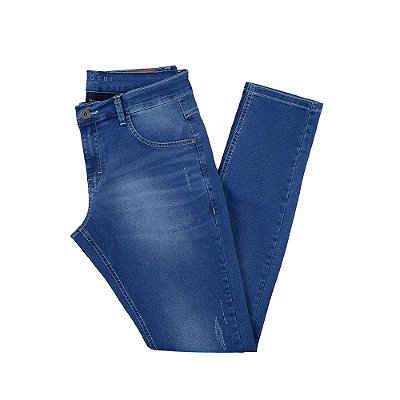 Calça Jeans Masculina Ogochi Skinny Azul - 002483