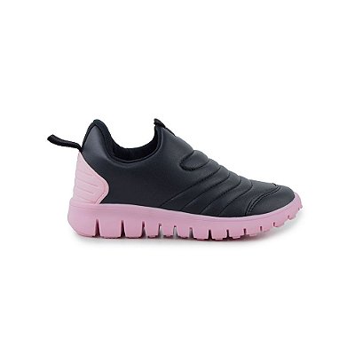 Tênis Infantil Feminino Novopé iTweens Slip On Preto - 1000