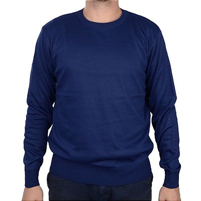 Blusa Masculina Broken Rules By Mooncity Tricot Azul 590136