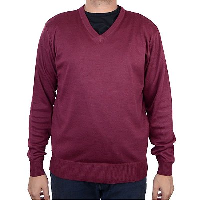Blusa Masculina Broken Rules By Mooncity Tricot Vinho 590135