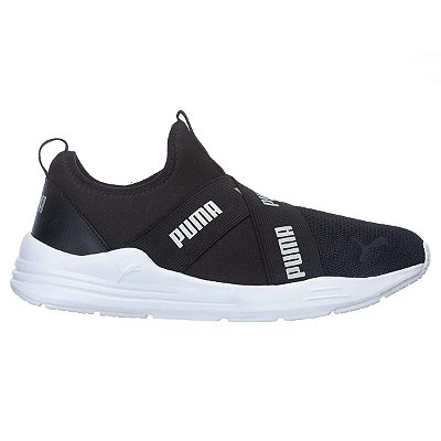 Tênis Feminino Puma Wired Run Slip On Preto - 390619