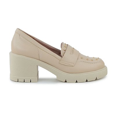 Sapato Loafer Feminino Offline Areia - 5626