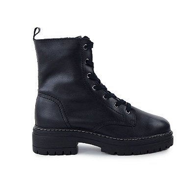 Bota Feminina Bottero Coturno Couro Preta - 3509