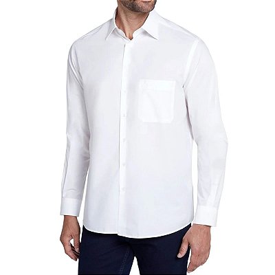 Camisa Masculina Dudalina ML Comfort Egyption Branca 530105
