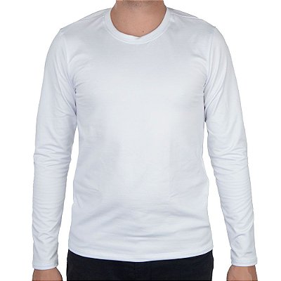 Camiseta Masculina Upman ML Térmica Branca - 146RT