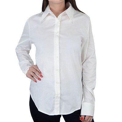 Camisa Feminina Infini ML Branco Off - 53856