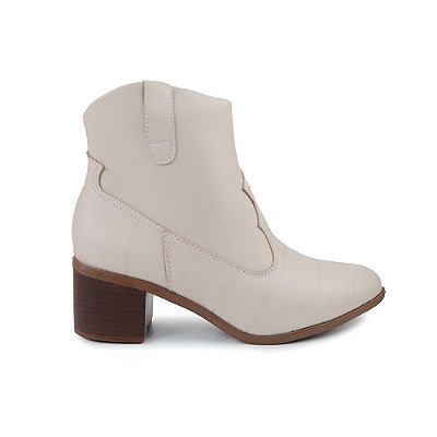 Bota Feminina Beira Rio CB Creme - 9066