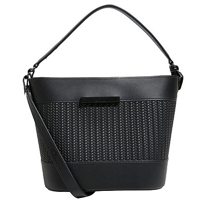 Bolsa Feminina Santa Lolla Creta Preta - 04523A