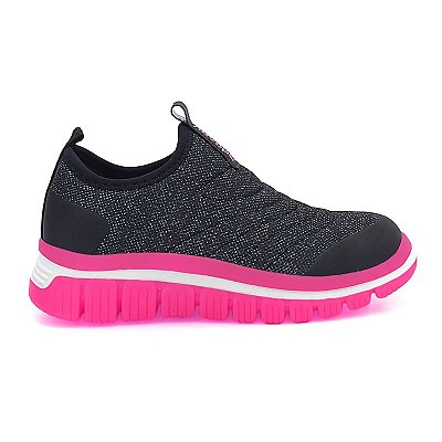 Tênis Infantil Feminino Novopé Preto Glitter - 9900