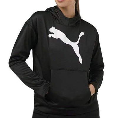 Blusa Feminina Puma Moletom Train PWR Fleece Black - 52246