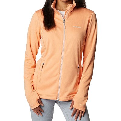 Jaqueta Fleece Feminina Columbia Park View Grid Coral - 1959