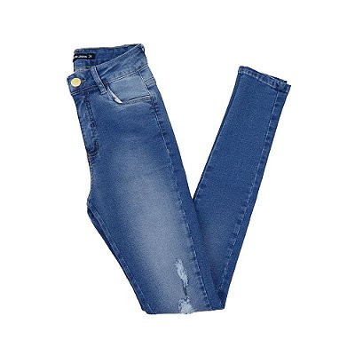 Calça Feminina Recuzza Jeans Skinny Azul - 10613
