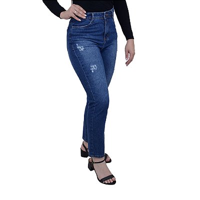 Calça Jeans Feminina Recuzza Mom Azul - 10500