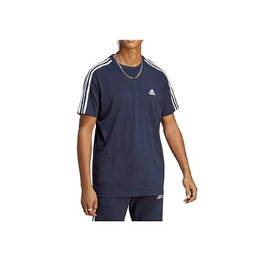 Camiseta Masculina Adidas 3 Stripes Legink Azul - IC9335