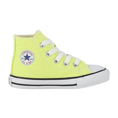 Tênis Infantil Bebê Converse All Star Chuck Taylor Verde Citrico - CK04290