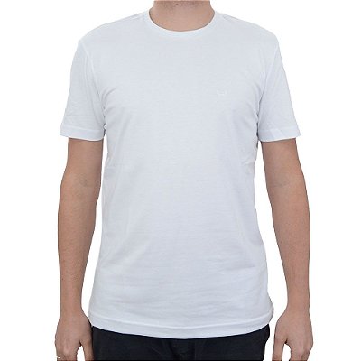 Camiseta Masculina Lado Avesso Slim Fit Branca - LH23880E
