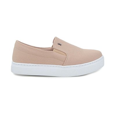 Tênis Feminino Santa Lolla Slip On Flat Bege - 01AC