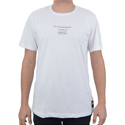Camiseta Masculina Voorth T-Shirt Branca - 5377