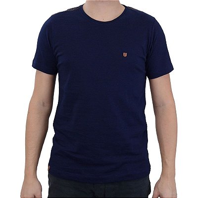Camiseta Masculina Applicato Indigo Navy Azul - APT3540