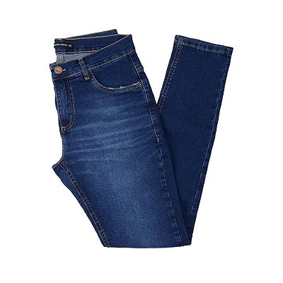 Calça Jeans Masculina Recuzza Confort Skinny Azul - 10752
