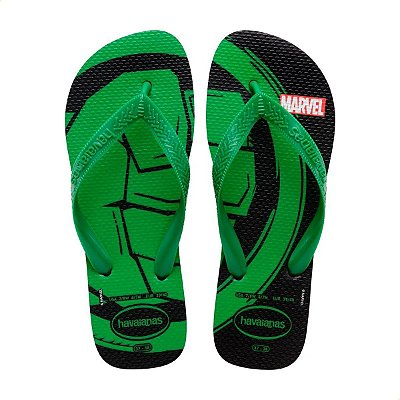 Chinelo Masculino Havaianas Top Marvel Hulk Verde - 4146953