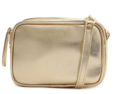 Bolsa Feminina Anacapri Tiracolo Dourada Pequena - C50001