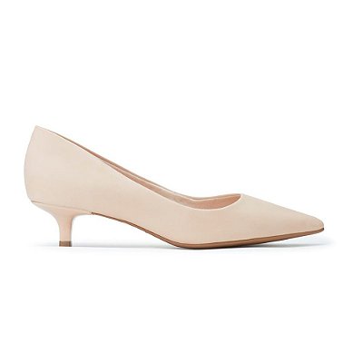 Scarpin Feminino Bebecê Salto Baixo Kitten Nude - T3415