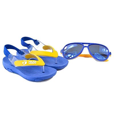 Chinelo Infantil Menino Klin Com Óculos Azul - 4421200