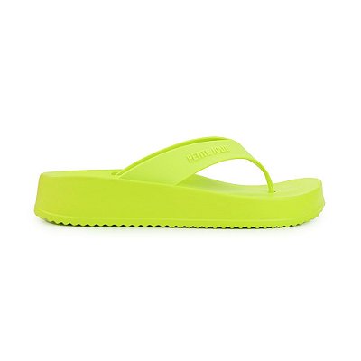 Chinelo Feminino Petite Jolie Basic Verde Limão - PJ6818