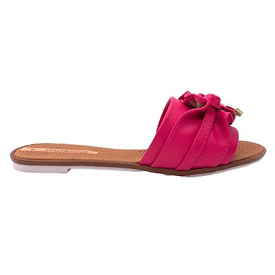 Rasteira Feminina Moleca Laço Pink - 5297