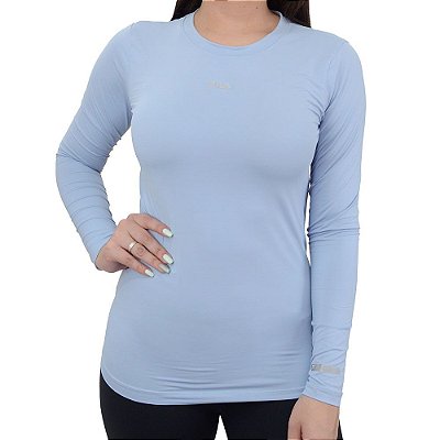 Camiseta Feminina Fila ML Sun Protect Breezy Azul - F12AT519