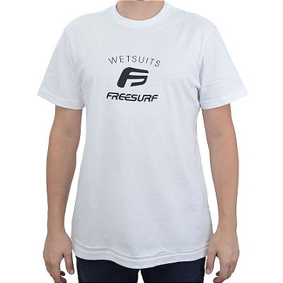 Camiseta Masculina Freesurf MC Wetsuits Branca - 110405466