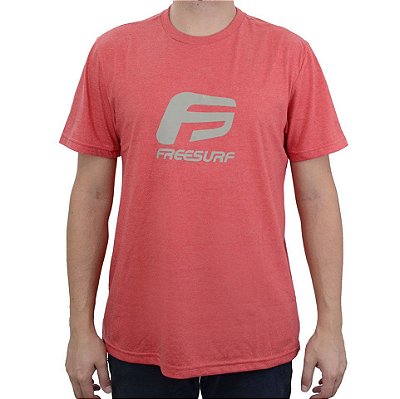 Camiseta Masculina Freesurf MC Classic Vermelha - 110405
